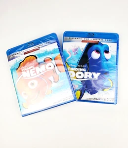 2PK FINDING NEMO & FINDING DORY Blu-Ray + DVD + DIGITAL CODE MOVIES Sealed 2019 - Bild 1 von 11