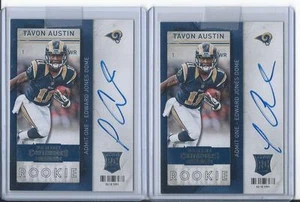 (2) tavon austin     2013  contenders football auto - Picture 1 of 1