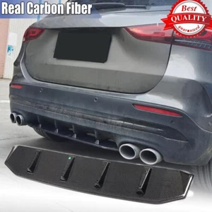 For Mercedes H247 GLA250 GLA35 Real Carbon Under Bumper Lip Diffuser Panels - Picture 1 of 12