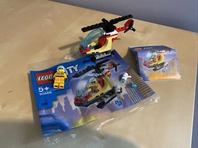 Lego Set 30566 Fire Helicopter 100% Complete With Instructions - Image 1 of 4