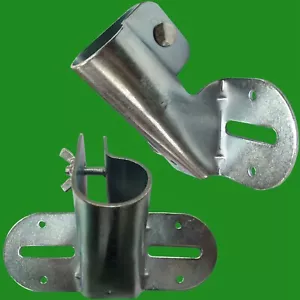 Steel Flagpole Holder Metal Bracket Boat Flag Staff Wall Mount, 26-29mm 1" Pole - Picture 1 of 3