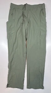 Women's WonderWink Modern Fit Scrub Pant Olive Green Cargo Polyester Size Large - Picture 1 of 8