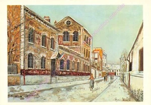 Postcard Art Maurice Utrillo School In Suburb - Picture 1 of 2
