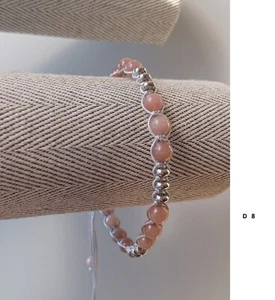 New men's agate stone with stainless steel handwoven braiding bracelet - Picture 1 of 5