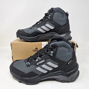 Wmns Adidas Terrex AX4 Mid Gore-Tex Black Hiking Shoes / HQ1049 / Multiple Sizes - Picture 1 of 5