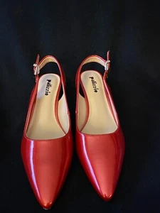 Palizzio Slingback Rot Gold Absatz - Bild 1 von 4