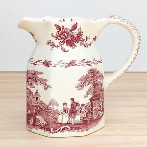 Mason’s Watteau Pink Ironstone Pitcher 4,75” Rare Small Jug England Creamer - Bild 1 von 10