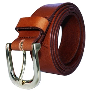 WOMENS LEATHER BELT (100% GENUINE) LEATHER TOP BRAND Brown waist sizes XS - L - Picture 1 of 2