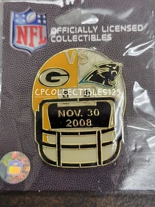 Carolina Panthers VS Green Bay Packers Game day Pin 11/30/2008 NEW Lambeau Field - Picture 1 of 1