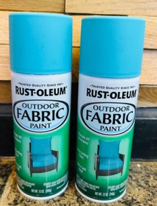 Rust-Oleum Specialty Outdoor Fabric Paint Turquoise, 12 Oz - Lots of 2 - Picture 1 of 2