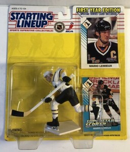 1993 MARIO LEMIEUX Pittsburgh Penguin Rookie Starting Lineup W Cards New In Box