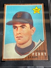 VTG 1962 Topps Gaylord Perry Rookie RC #199 SGC 3.5 San Francisco Giants EX+