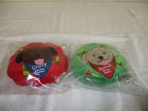 BISCUIT & GRAVY BOB EVANS FARMS PLUSH ORNAMENTS NEW CHELSEA TEDDY BEAR CO. - Picture 1 of 6
