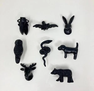 Perillas de gabinete de cajón de animales negras - armario de tocador caja de cajones - Imagen 1 de 78
