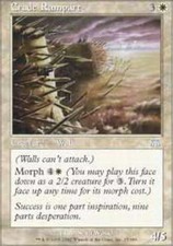 MTG magic cards 4x x4 Light Play, English Crude Rampart Onslaught