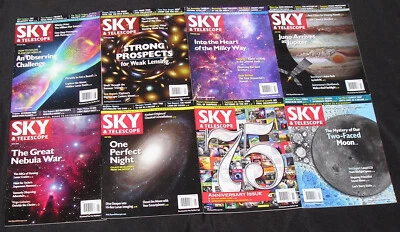SKY & TELESCOPE MAGAZINE LOT - 8 issues 2016 - Very Good - Fine - Astronomy - Image 1 of 4