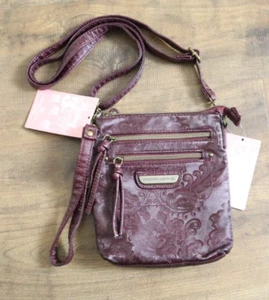 Stone Mountain burgundy Embossed 3 bags in one - Picture 1 of 9