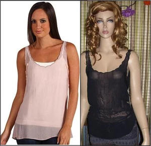 ¡NUEVO! CAMISA CAMISETA SIN MANGAS FREE PEOPLE Transparente con Aplique BÚSQUEDA XS M L $98 - Imagen 1 de 18