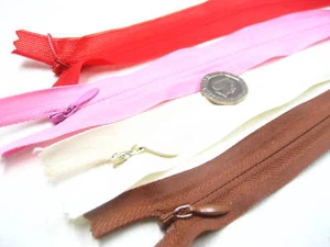 5 de Invisible Cerrado Cremallera Oculto Vestido Pantalones Cierres Invisibles - Imagen 1 de 11