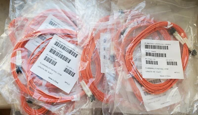 LOT of 18 IBM 39M5697 5m LC to LC  Multi Mode Fibre Optic Cable 12R9914  - Image 1 of 2