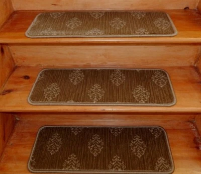 ALFOMBRA TEJIDA 13 PASOS 9" X 26" .+ aterrizaje 27" x 35" peldaños de escalera. Foto 1 de 4