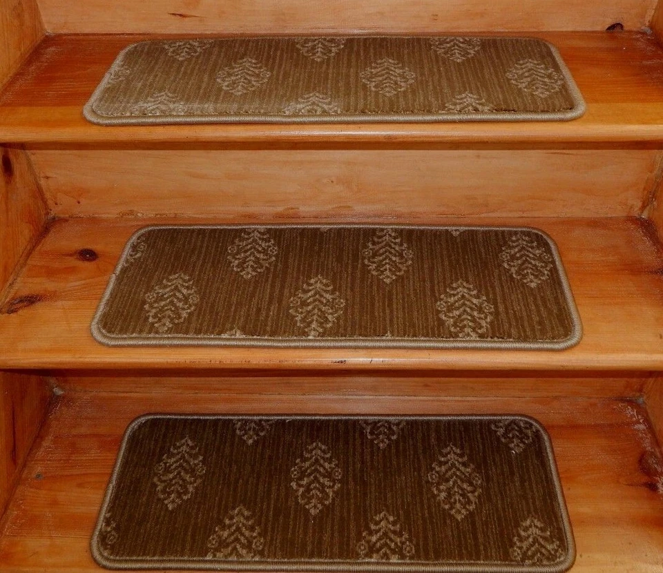 ALFOMBRA TEJIDA 13 PASOS 9" X 26" .+ aterrizaje 27" x 35" peldaños de escalera. Foto 1 de 4