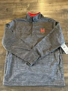 Camisa Maryland Terrapins 1/4 Botón Manga Larga Coliseo Para Hombre Talla Mediana Nueva Con Etiquetas - Imagen 1 de 4