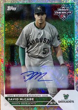 2023 Topps Pro Debut #PD-180 David McCabe Prospect Auto Sparkle Foil #/199