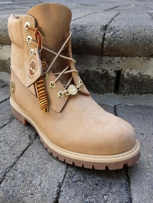 New Timberland 6" Premium Waterproof Boot Light Beige Croissant Nubuck US 12 - Image 1 of 4