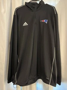 Adidas Men’s New England Patriots Athletic Pull Over Size Unknown 28” Pit To Pit - Picture 1 of 9