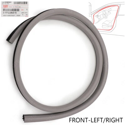 Fits Isuzu D-Max 2003 08 10 Front Lh/RH Opening Door Rubber Weatherstrip Seal - Image 1 of 4