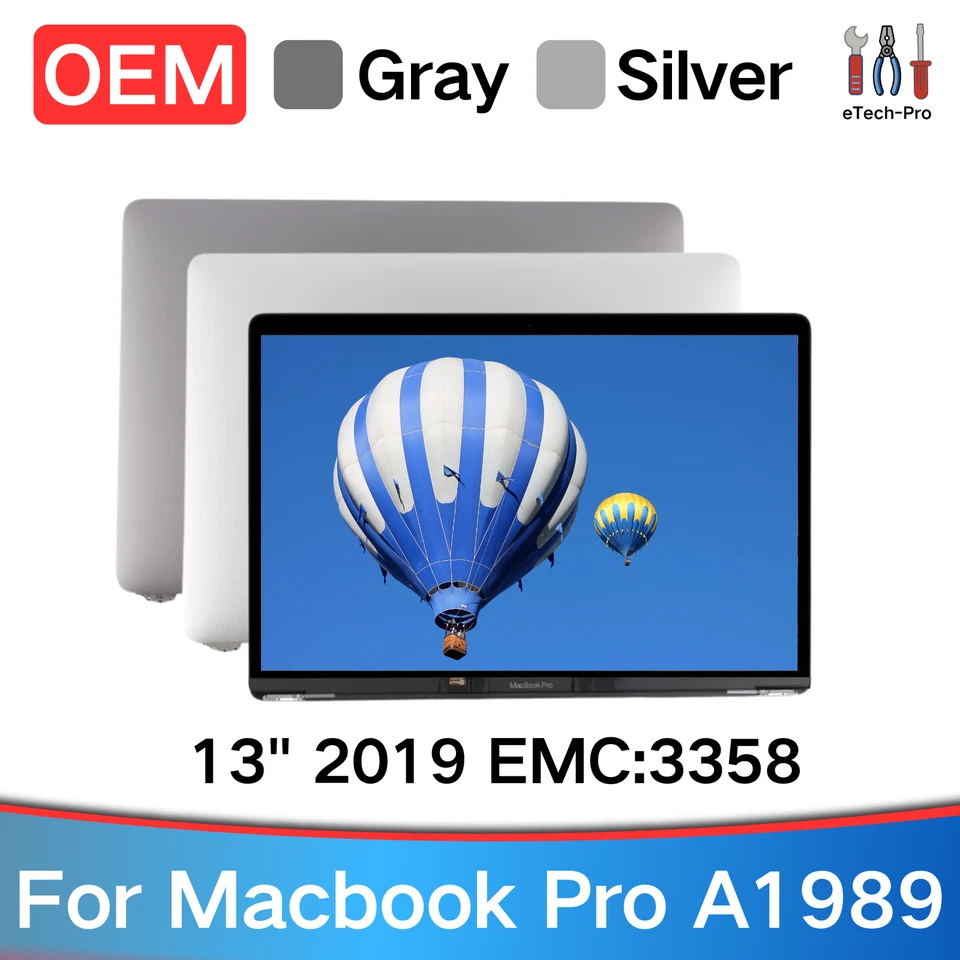 OEM A1989 Screen Replacement For MacBook Pro A1989 2019 13" EMC 3358 LCD Display - Image 1 of 1