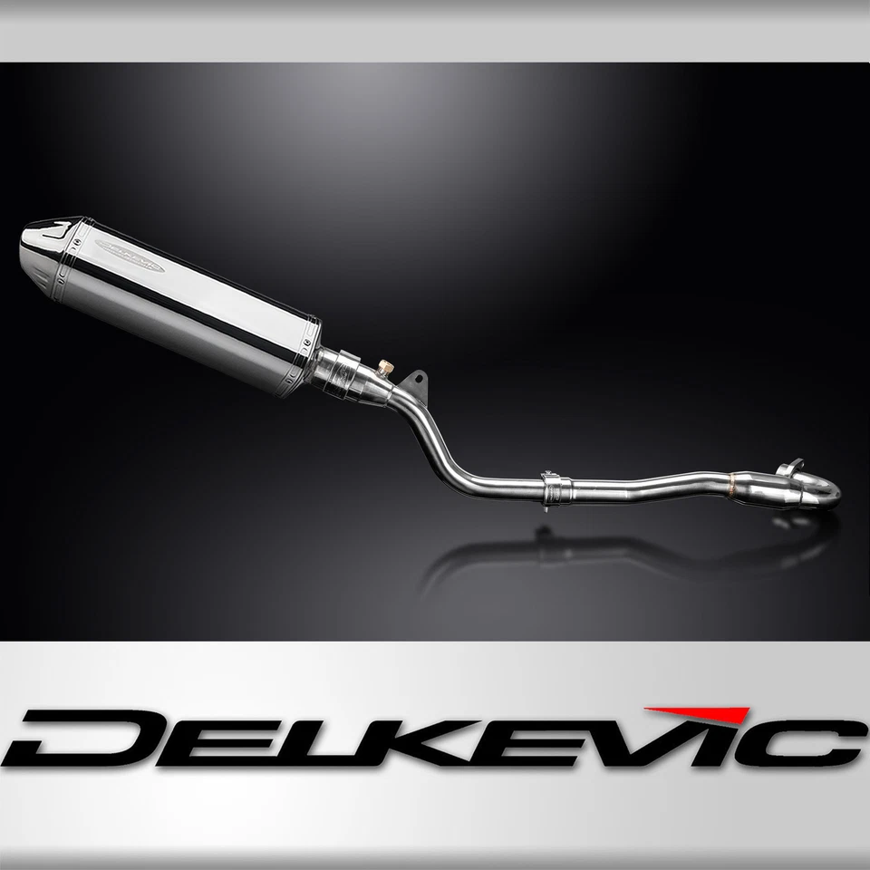 Silenciador de escape completo de 13" acero inoxidable triovalado Kawasaki KLX250H 06-07 KLX250S 09-20 Foto 1 de 4