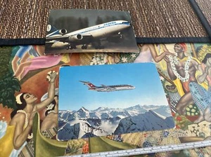 Swissar/SABENA airlines jets postcards lot of 2 - - Picture 1 of 2