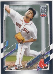 2021 Topps 70th UK HIROKAZU SAWAMURA Black Parallel #13 119/125 Red Sox Rookie - Picture 1 of 1