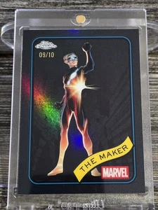 The Maker 2025 Marvel Topps Chrome #74 Black Refractor 09/10 MINT 🔥 +Bonus Card - Picture 1 of 8
