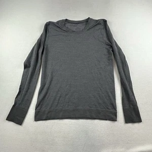 Lululemon Shirt Womens 10 Gray Camo SWIFTLY Relaxed Long Sleeve Gym Shirt - Picture 1 of 10