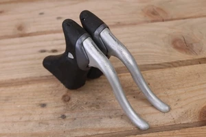 Shimano 105 BL-1055 Aero Brake Levers Black Hoods Vintage Road Steel Racing Bike - Picture 1 of 8