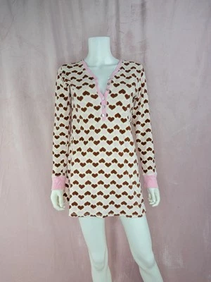 PJ Salvage Mujer Terciopelo Corazón Pijama Top Talla Pequeña Jennifers Cuerpo Manga Larga Foto 1 de 4