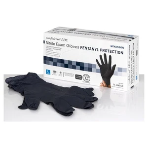 McKesson Confiderm® LDC Nitril Untersuchungshandschuh, groß, schwarz - Box mit 250 - Bild 1 von 5