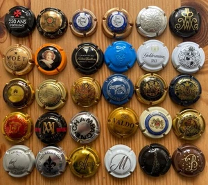 30 Champagnerdeckel Sekt Cremant Kapseln Coins Capsules Lanson Veuve Clicquot - Bild 1 von 4