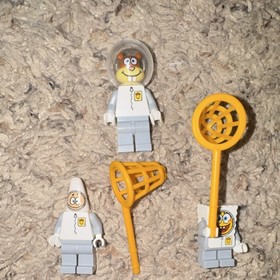 LEGO Set 3831 Figures (BOB013 Patrick, BOB012 Sandy Cheeks, BOB014 SpongeBob) 