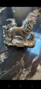 A Beautifully Made Heavy Metal Silver Colour Ornament Of A Spaniel - Picture 1 of 5