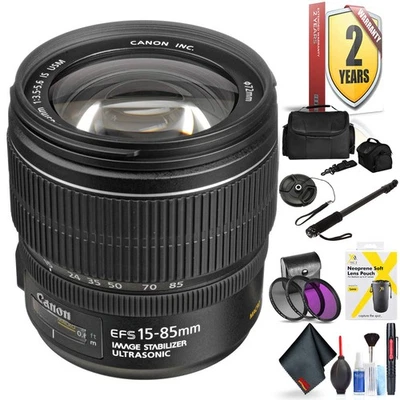 Canon EF-S 15-85mm F/3.5-5.6 is USM Lens for Canon 7D, 7D Mark Ii, 50D, 70D, 77D - Image 1 of 4