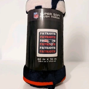 🏈New England Patriots NFL Fleece Throw Blanket Football Team 60''X70''  *NEW* - Picture 1 of 6