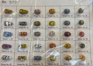 Vintage Glass Bead Sample - Picture 1 of 4