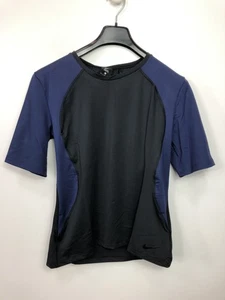 Nike Damen T-Shirt Pro Hypercool Kurzarm Oberteil, Schwarz / Binary Blue / Transparent, - Bild 1 von 2