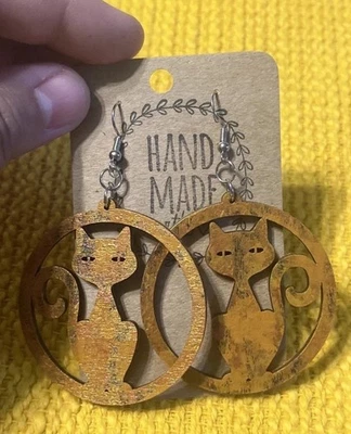 Cat Earrings NEW Large - Image 1 of 4