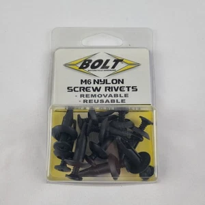 Bolt ATV/SPORTBIKE Nylon M6 Screw Rivet Kit (10 Pack) 020-00176 - Picture 1 of 3