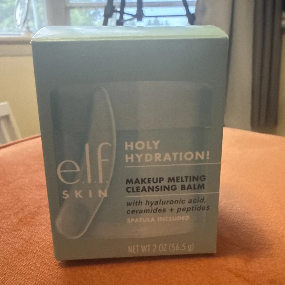 E.L.F Skin Holy hidratación maquillaje fusión bálsamo limpiador 2 oz con espátula ELF Foto 1 de 1